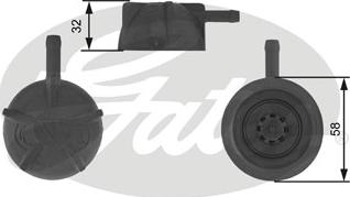 GATES RC236 - Sealing Cap, coolant tank car-mod.net
