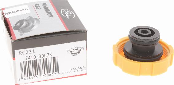GATES RC231 - Sealing Cap, coolant tank car-mod.net