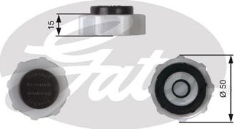 GATES RC222 - Sealing Cap, coolant tank car-mod.net