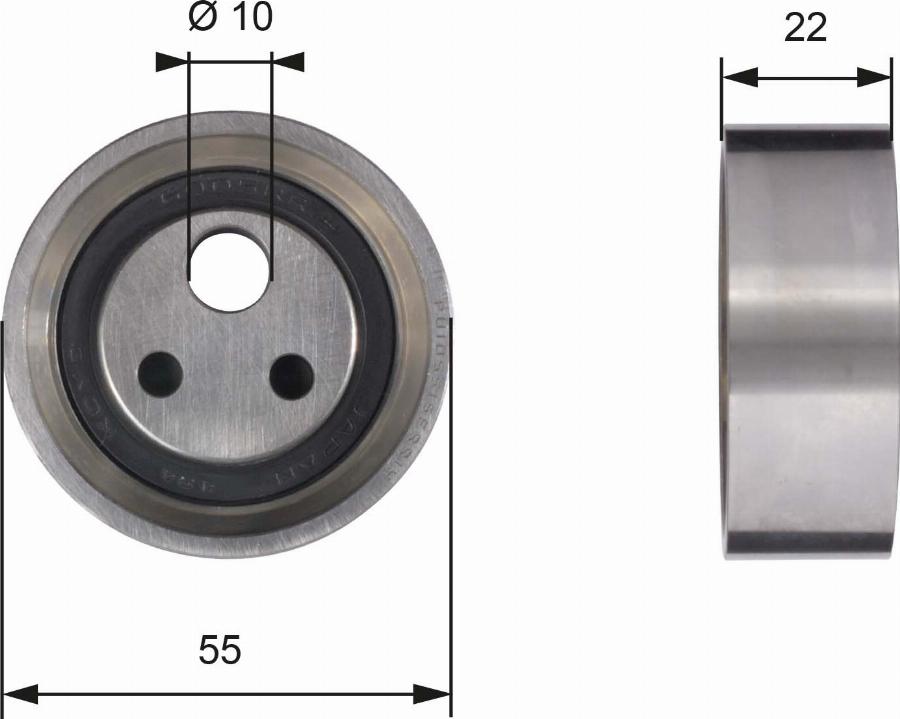 GATES T41155 - Tensioner Pulley, timing belt car-mod.net