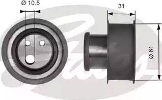 GATES T41117 - Tensioner Pulley, timing belt car-mod.net