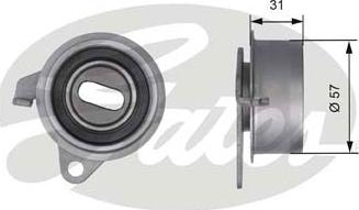 GATES T41211 - Tensioner Pulley, timing belt car-mod.net