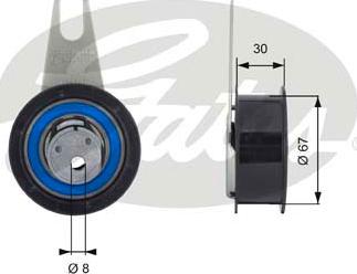 GATES T43041 - Tensioner Pulley, timing belt car-mod.net