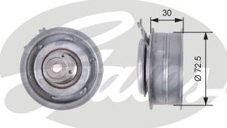 GATES T43010 - Tensioner Pulley, timing belt car-mod.net