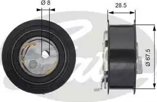 GATES T43142 - Tensioner Pulley, timing belt car-mod.net
