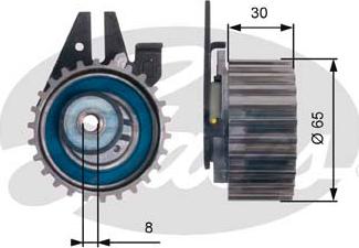 GATES T43211 - Tensioner Pulley, timing belt car-mod.net
