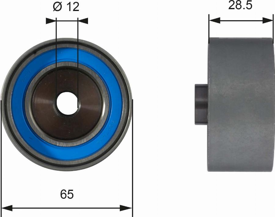 GATES T42081 - Deflection / Guide Pulley, timing belt car-mod.net