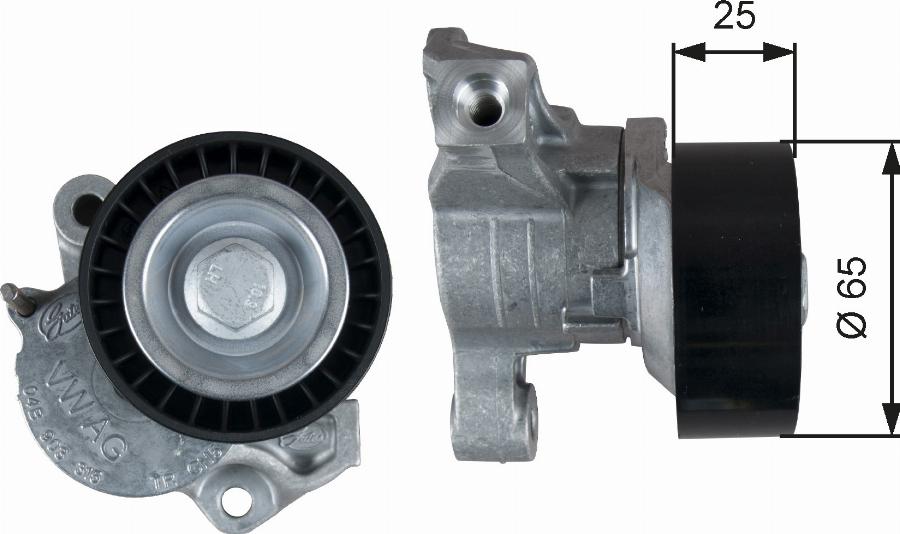 GATES T39357 - Belt Tensioner, v-ribbed belt car-mod.net