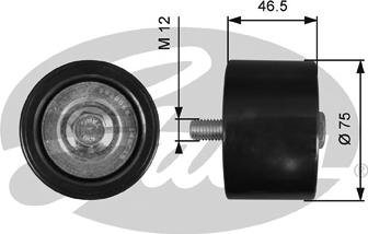 GATES T36626 - Pulley, v-ribbed belt car-mod.net