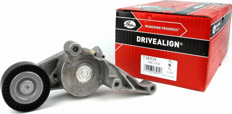 GATES T38436 - Belt Tensioner, v-ribbed belt car-mod.net