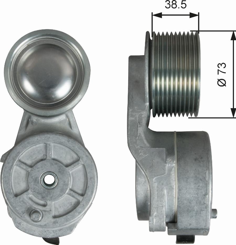 GATES T38700 - Belt Tensioner, v-ribbed belt car-mod.net
