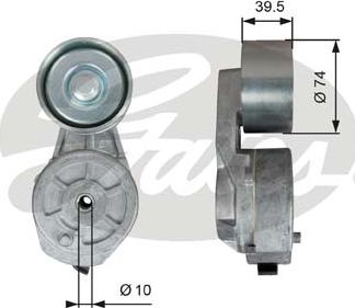 GATES T38707 - Belt Tensioner, v-ribbed belt car-mod.net