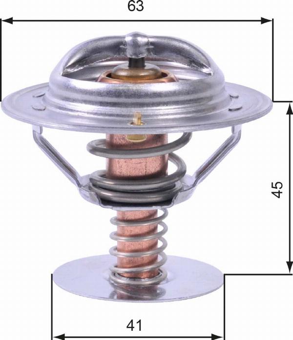 GATES TH43080 - Coolant thermostat / housing car-mod.net