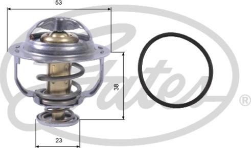 GATES TH42895G1 - Coolant thermostat / housing car-mod.net