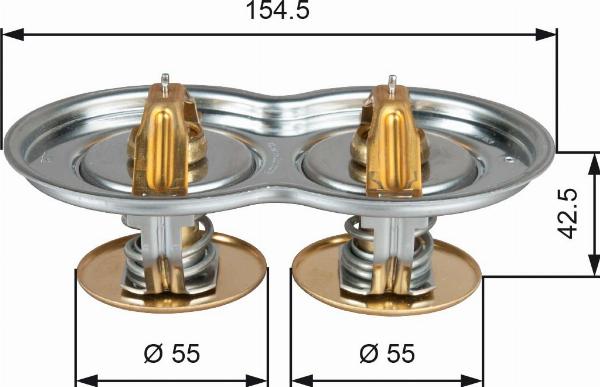 GATES TH51975/80G1 - Coolant thermostat / housing car-mod.net