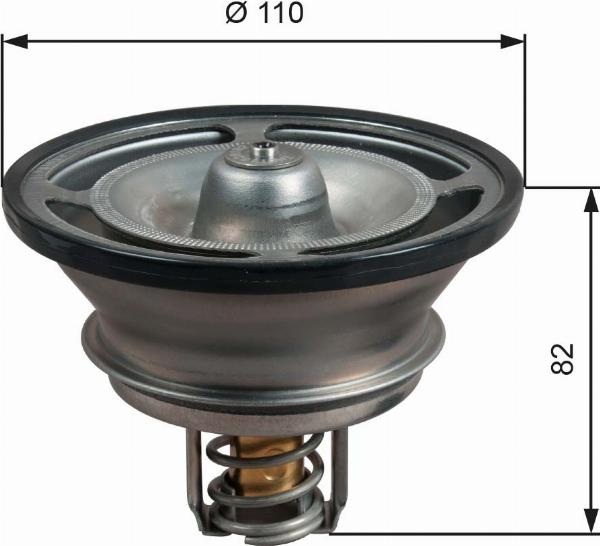 GATES TH51482G1 - Coolant thermostat / housing car-mod.net