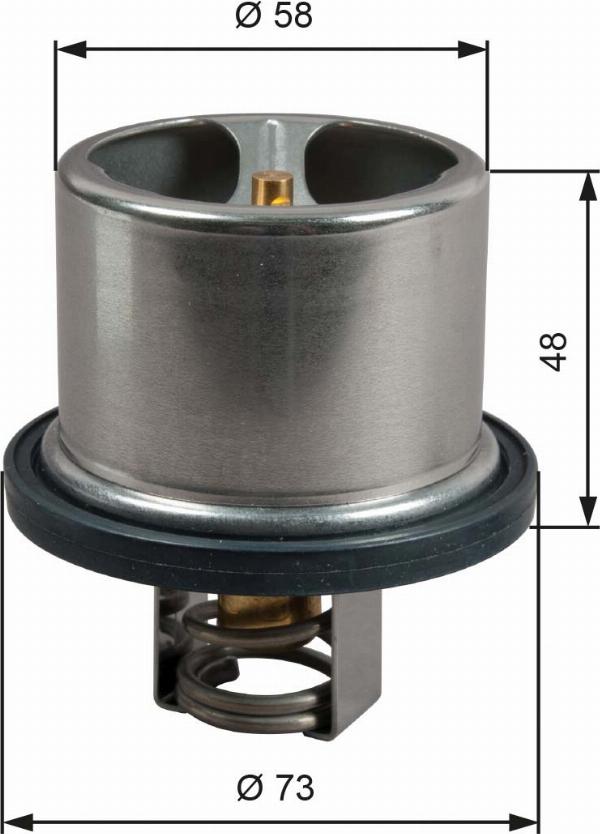 GATES TH51785G1 - Coolant thermostat / housing car-mod.net