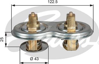 GATES TH52180/87G1 - Coolant thermostat / housing car-mod.net