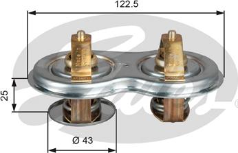GATES TH52275G1 - Coolant thermostat / housing car-mod.net