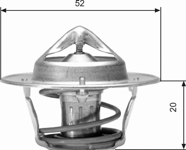 GATES TH04182G1 - Coolant thermostat / housing car-mod.net