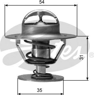 GATES TH00691G1 - Coolant thermostat / housing car-mod.net