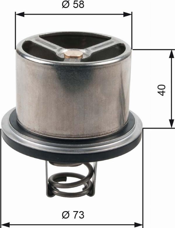 GATES TH07882 - Coolant thermostat / housing car-mod.net