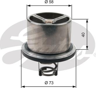 GATES TH07882 - Coolant thermostat / housing car-mod.net