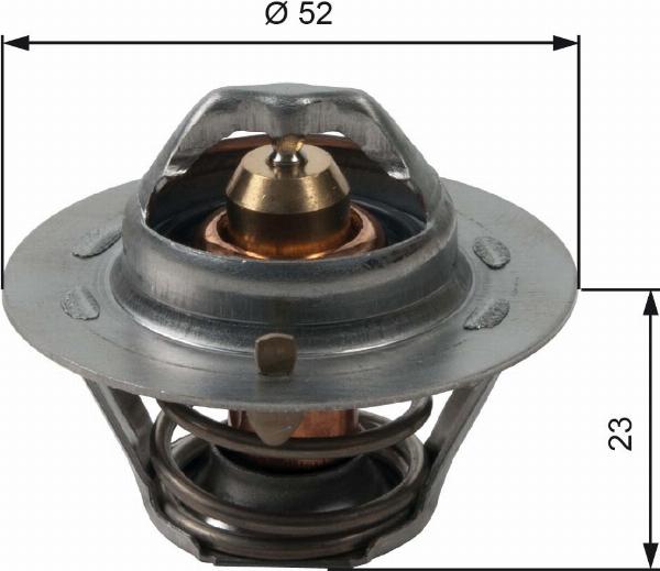 GATES TH14088G1 - Coolant thermostat / housing car-mod.net