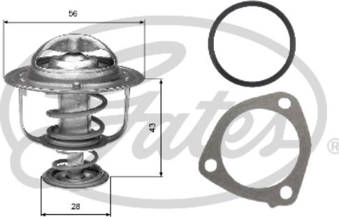 GATES TH31276G1 - Coolant thermostat / housing car-mod.net