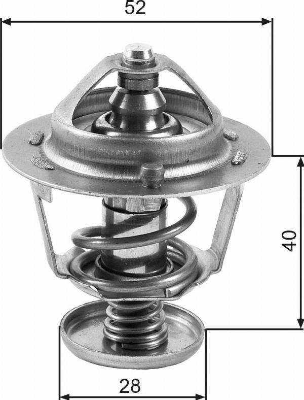 GATES TH24782G1 - Coolant thermostat / housing car-mod.net