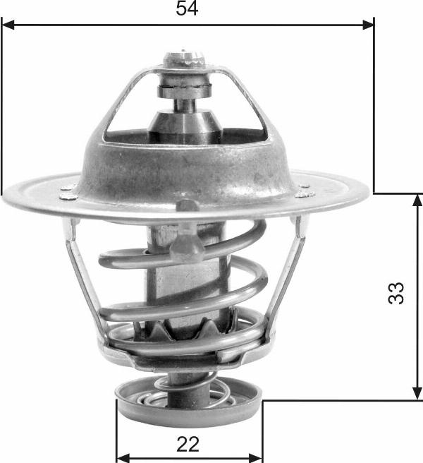 GATES TH22682G1 - Coolant thermostat / housing car-mod.net