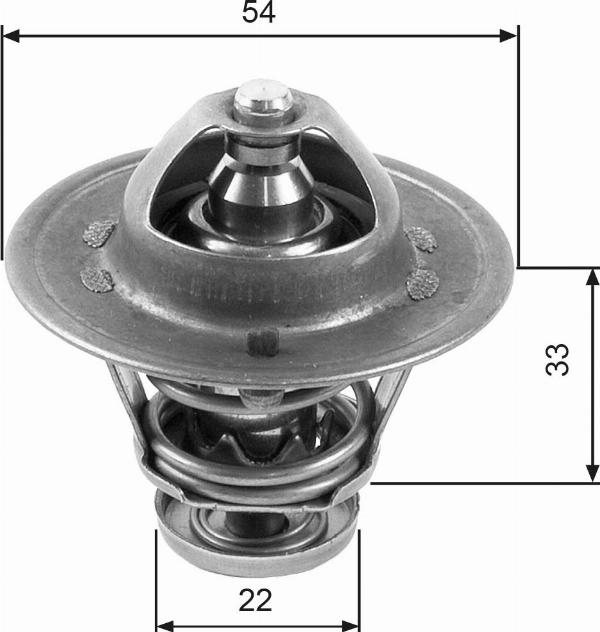 GATES TH22285G1 - Coolant thermostat / housing car-mod.net