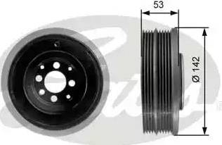 GATES TVD1024 - Belt Pulley, crankshaft car-mod.net