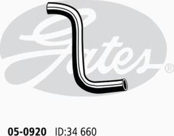 GATES 05-0920 - Radiator Hose car-mod.net