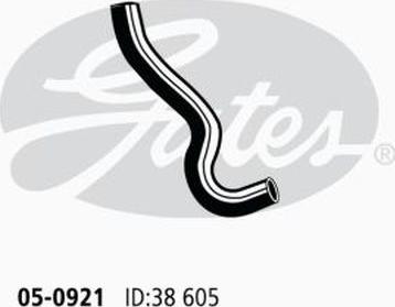 GATES 05-0921 - Radiator Hose car-mod.net