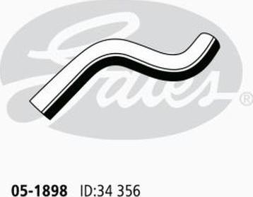 GATES 05-1898 - Radiator Hose car-mod.net