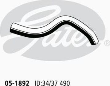 GATES 05-1892 - Radiator Hose car-mod.net