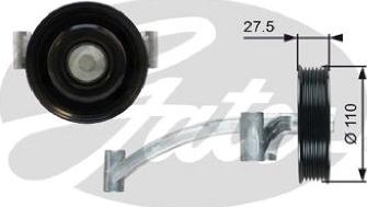 GATES 36740 - Pulley, v-ribbed belt car-mod.net
