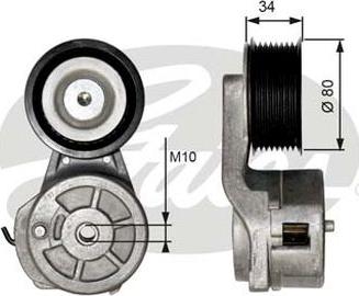 GATES 38650 - Belt Tensioner, v-ribbed belt car-mod.net