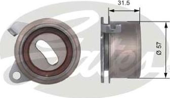 GATES T41244 - Tensioner Pulley, timing belt car-mod.net