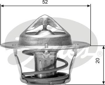 GATES TH04182G1 - Coolant thermostat / housing car-mod.net