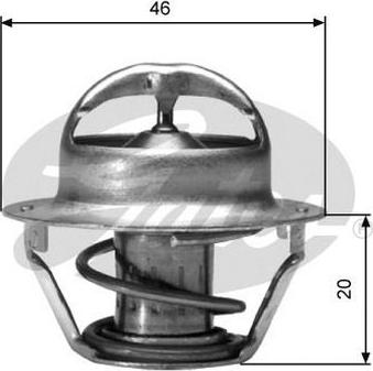 GATES TH03091G1 - Coolant thermostat / housing car-mod.net