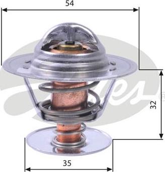 GATES TH11292G1 - Coolant thermostat / housing car-mod.net