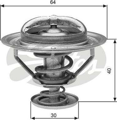 GATES TH31182G1 - Coolant thermostat / housing car-mod.net