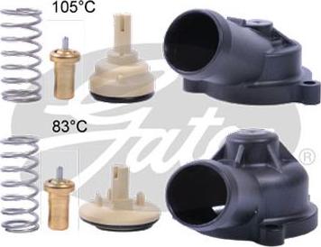GATES TH703K1 - Coolant thermostat / housing car-mod.net