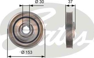 GATES TVD1090 - Belt Pulley, crankshaft car-mod.net