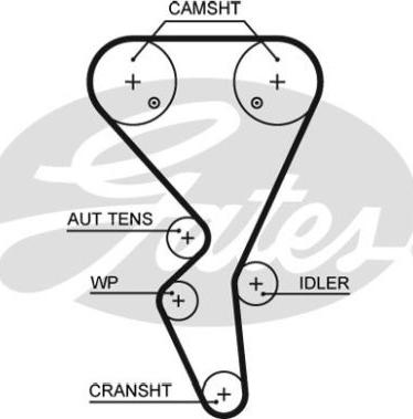 GATES 76134X1XS - Timing Belt car-mod.net