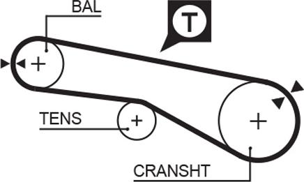 GATES T159 - Timing Belt car-mod.net