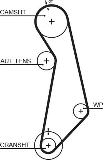GATES T296 - Timing Belt car-mod.net