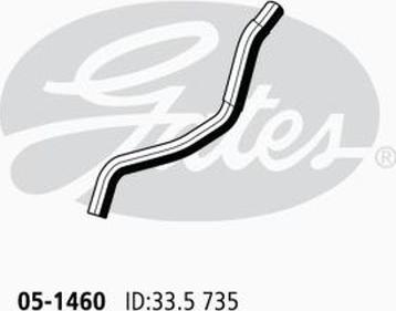 GATES 05-1460 - Radiator Hose car-mod.net